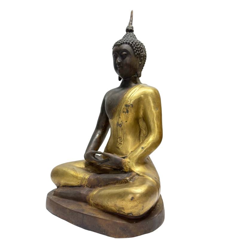 Chinese bronze Buddha in classical Yongle style with Dhyana Mudra