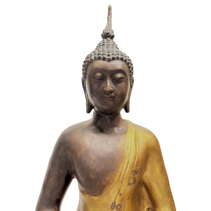 Chinese bronze seated Buddha in Dhyana Mudra, Yongle Revival