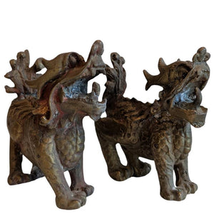 Ensemble de deux chiens de Fô en bronze chinois – lot 101