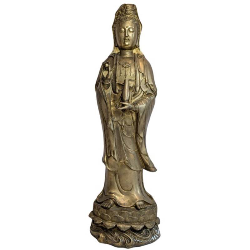 Guanyin en bronze debout – Chine, XIXe siècle