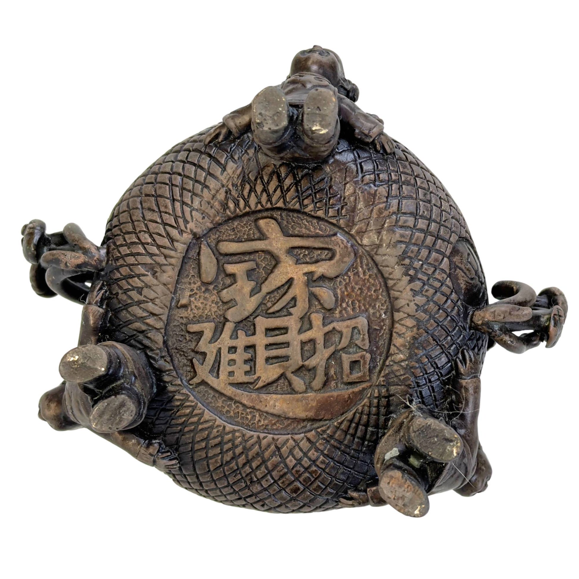 Asian treasure pot as a symbol of prosperity and family happiness