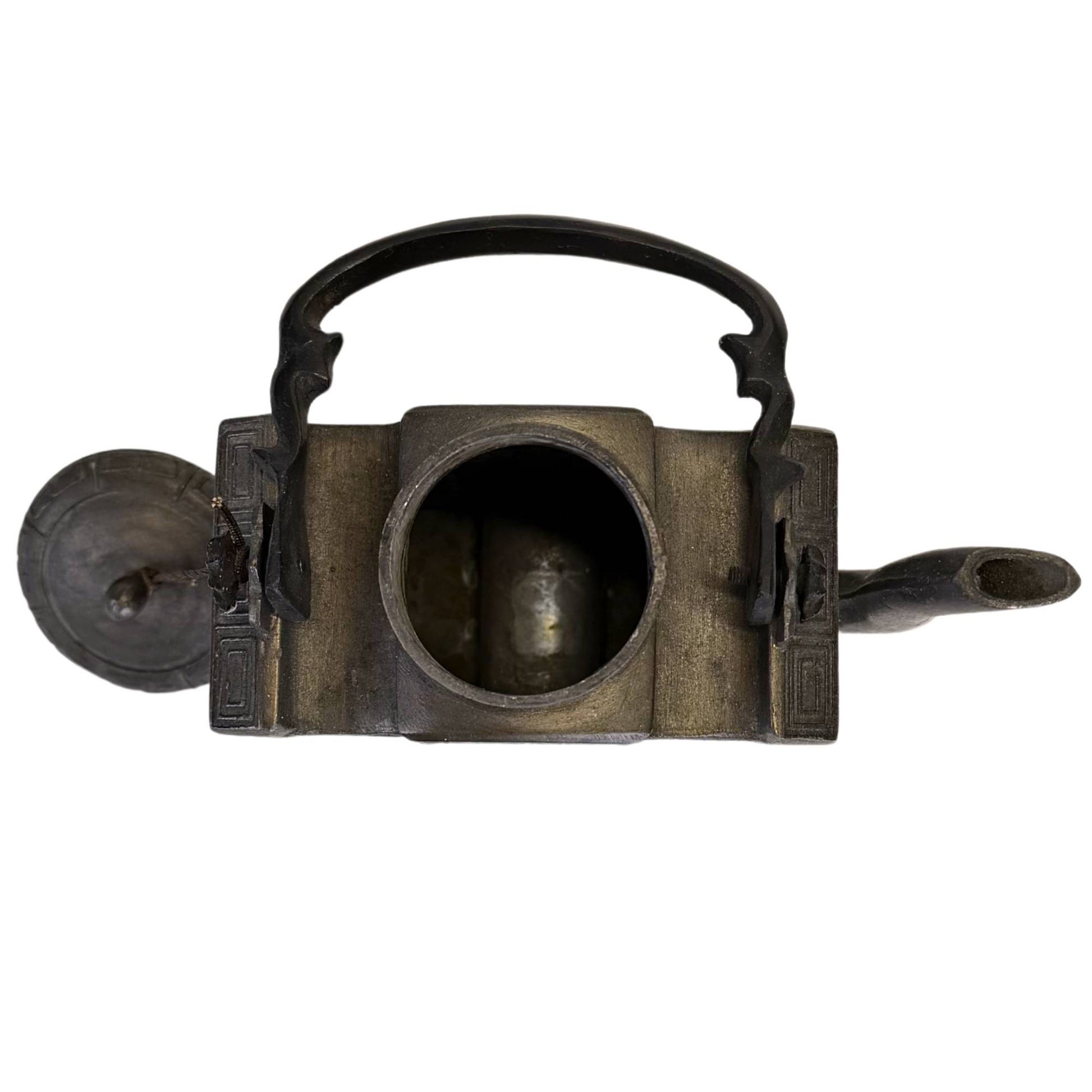 Chinese paktong teapot from the Republic period with refined finish