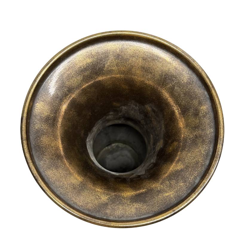 Chinese vase ornament handles metal detail floral motif