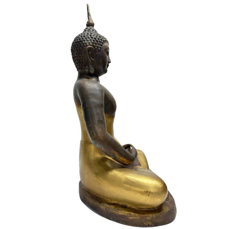 Chinese bronze meditation Buddha in Dhyana Mudra, 20th century Yongle Style