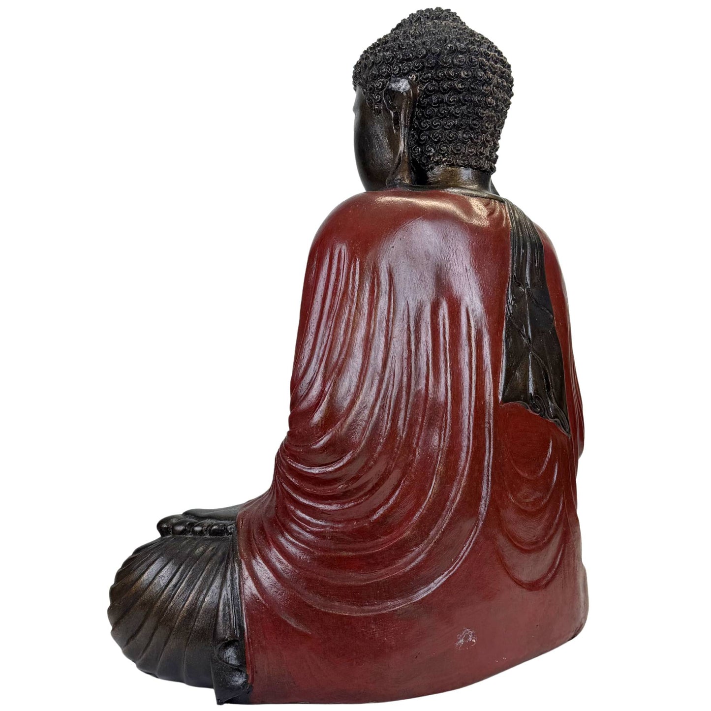 Decorative resin Buddha statue for a meditation room, yoga room, or tranquil interior