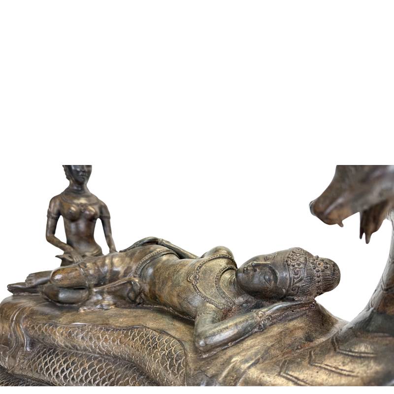 Detail of the seven snake heads (Naga) above Vishnu