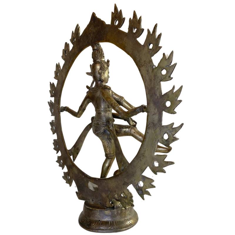 Detail of the flame halo (Prabhamandala) around Shiva.
