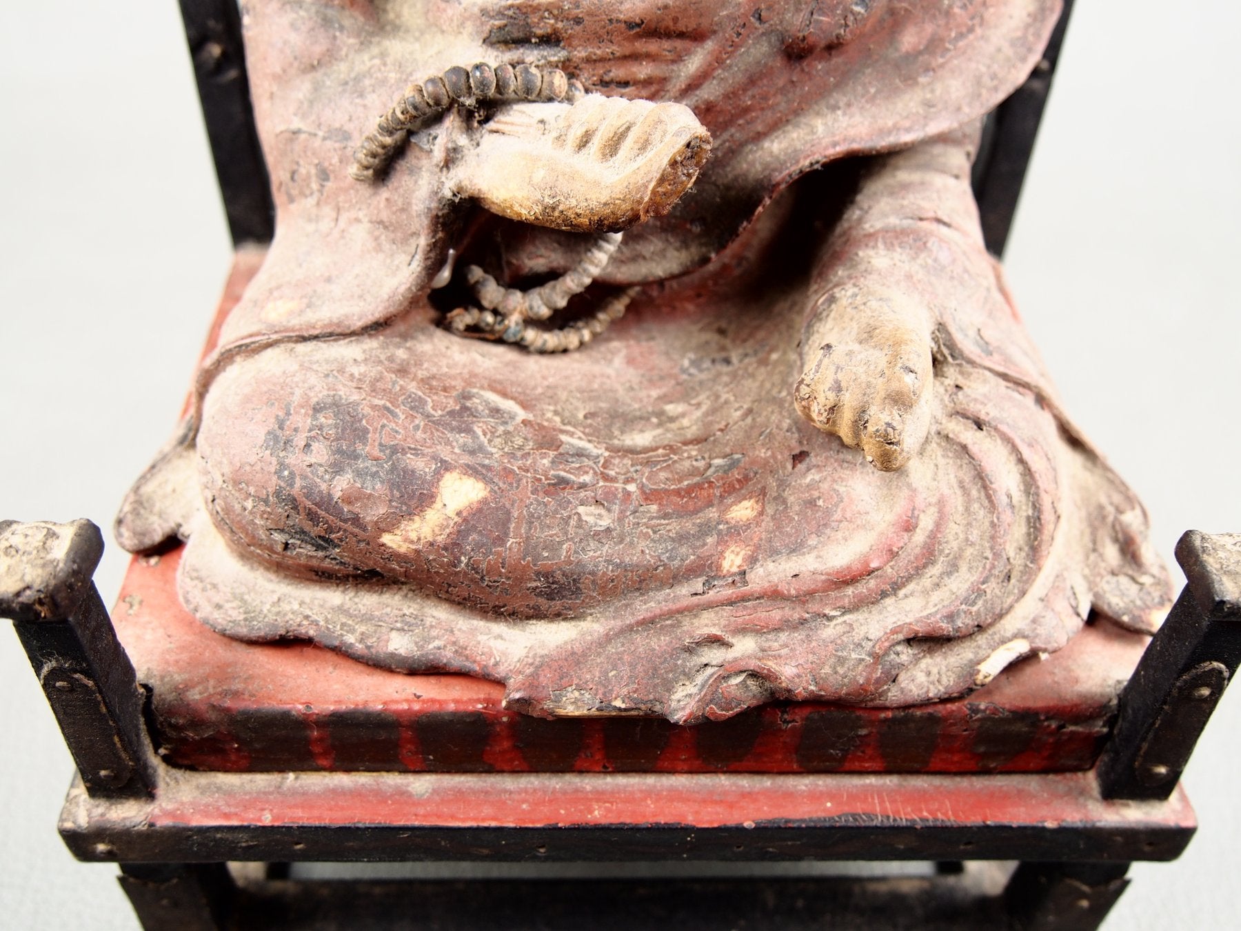 Wooden statue from the Japanese Edo period
