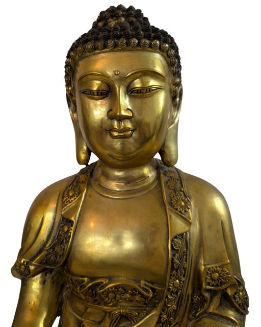 Exclusive Ming-style fire-gilded Buddha statue available at 1stBuddha.