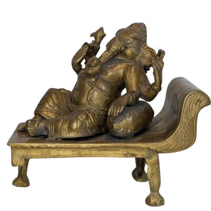 Ganesha – statue ancienne en bronze faite à la main, XIXe siècle – lot 117