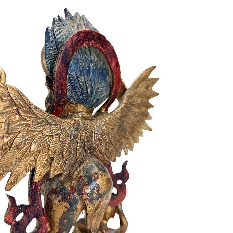 Dynamically designed Garuda figure in bronze from the Himalayan tradition