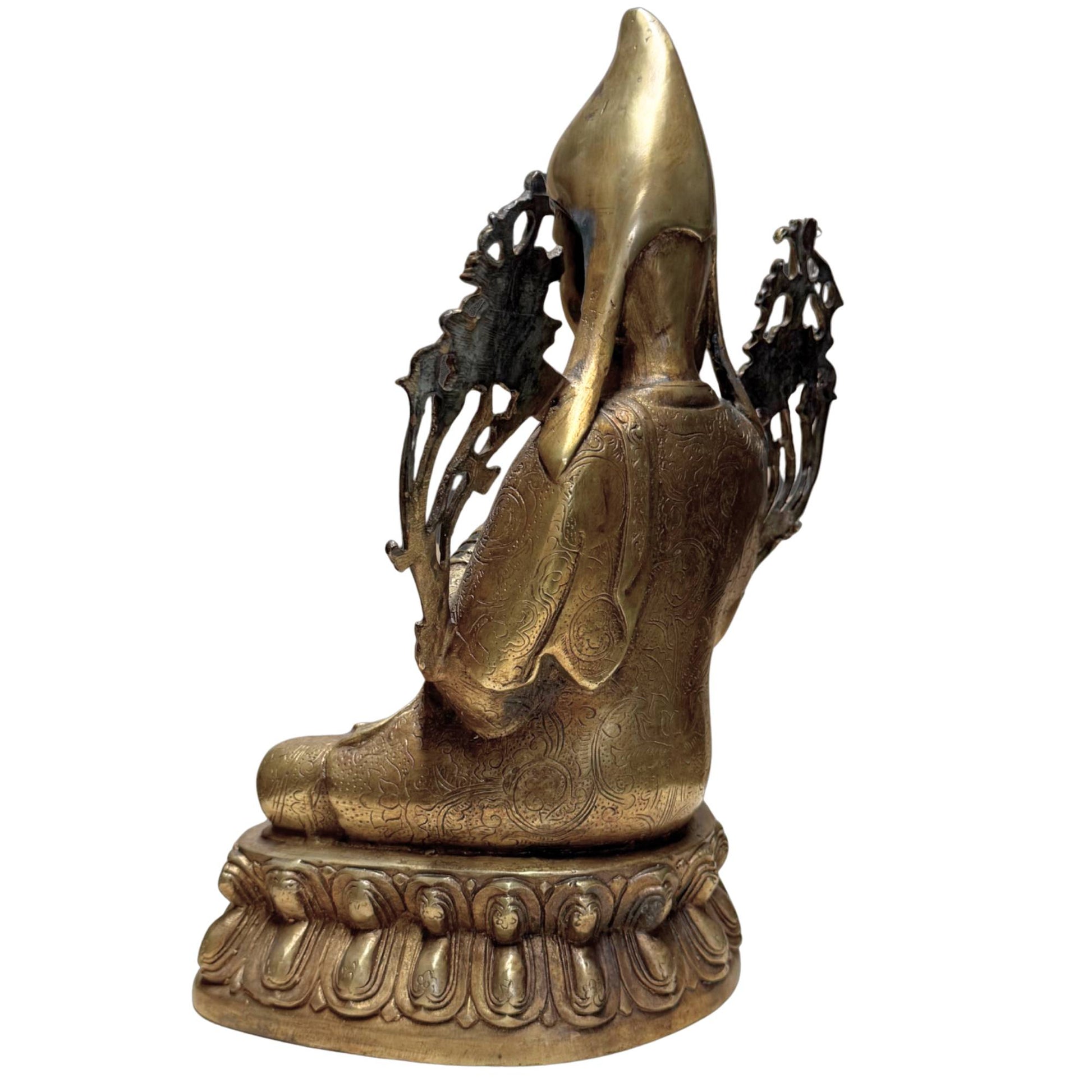 Bronze statue of the founder of the Gelugpa (Yellow Cap) tradition.