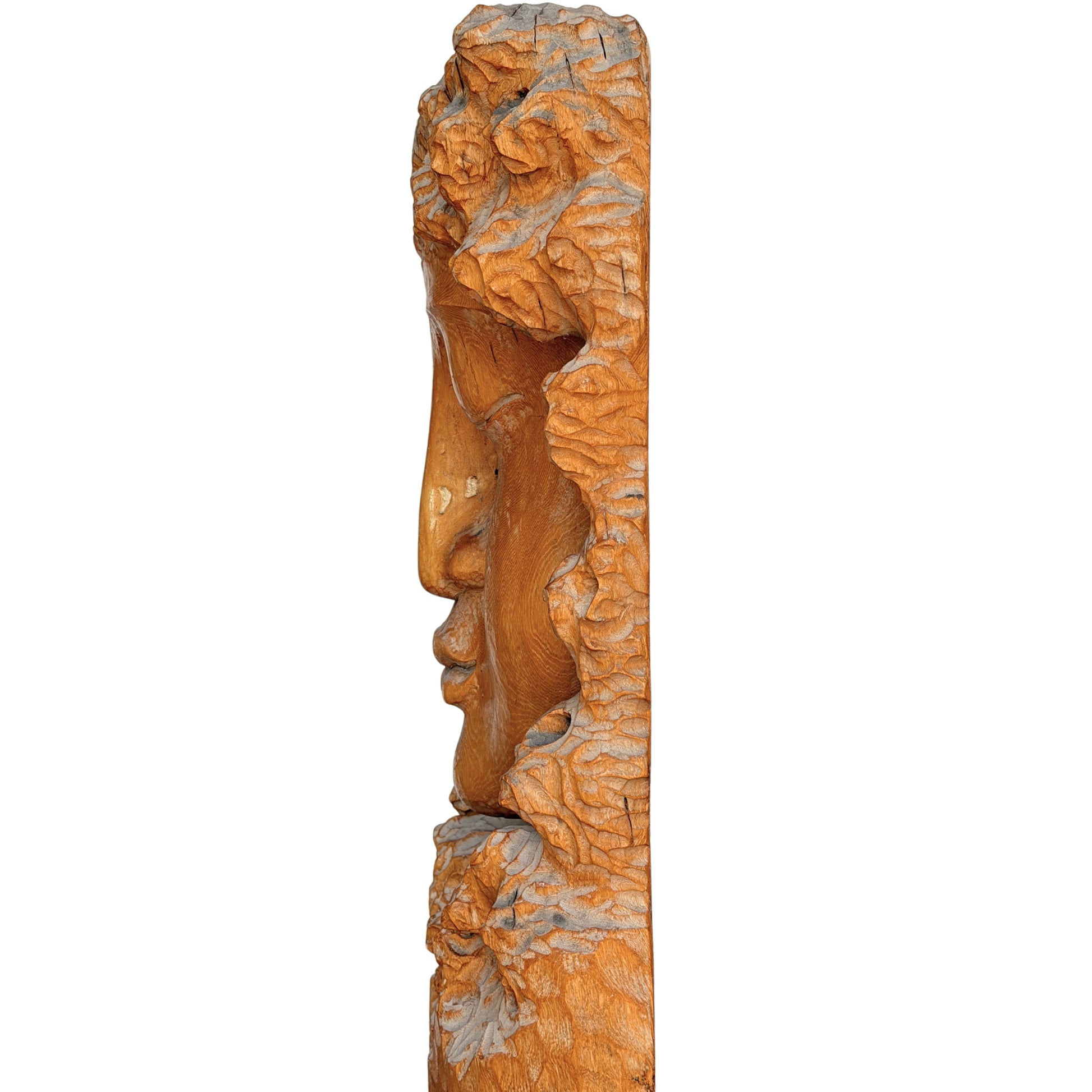 Grote Kwan Yin houten wanddecoratie voor bijzonder interieur