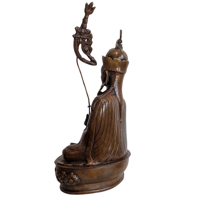Bronze Guru Rinpoche statue from Tibet, Vajrayana Buddhism
