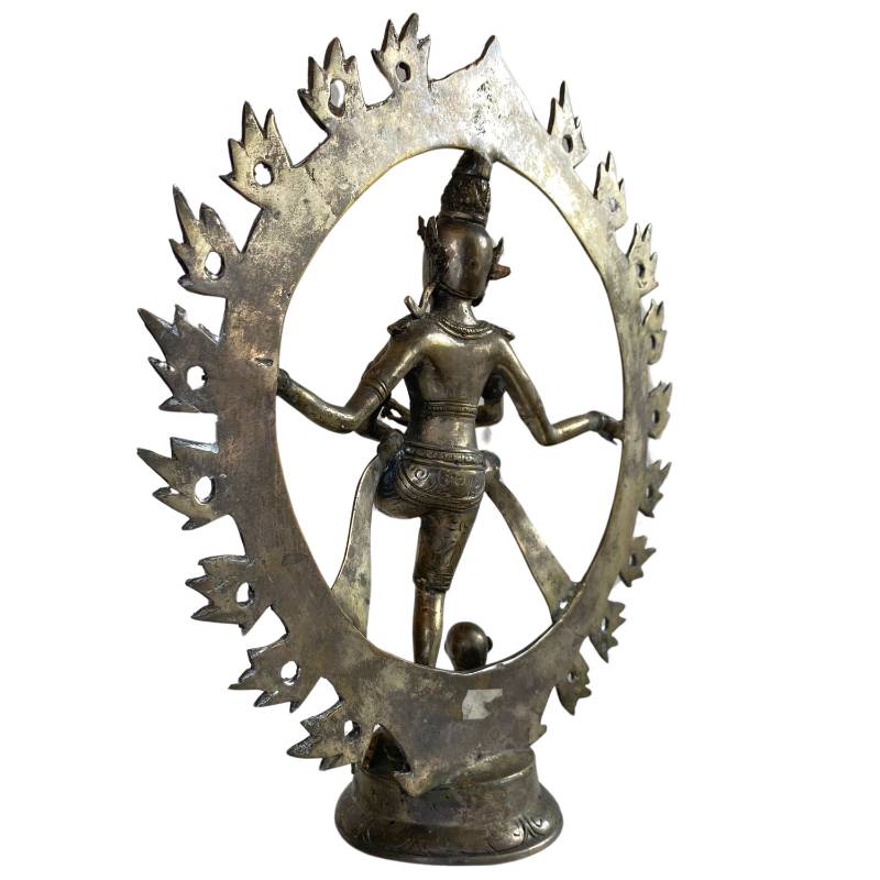 Hand-cast bronze construction of a Ladakh Nataraja.