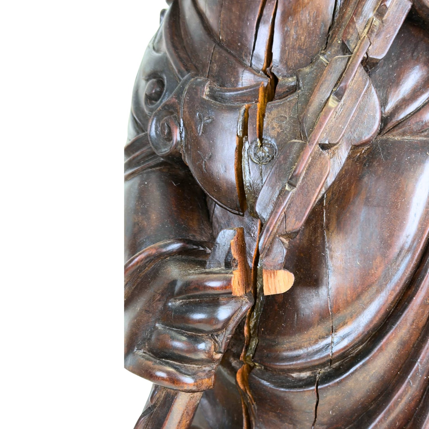 Authentic handmade Japanese art object in solid wood