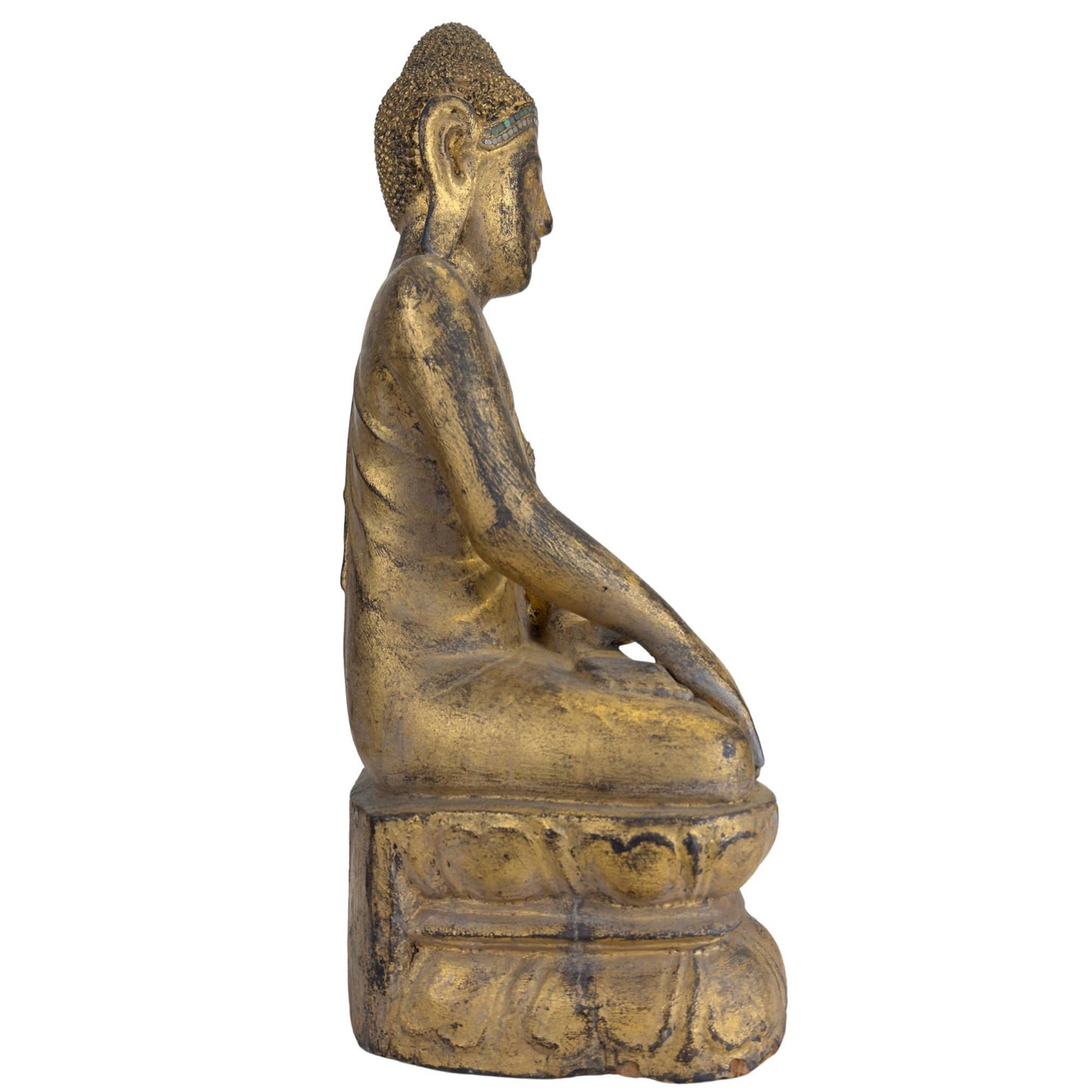 Hand-carved Buddha from Burma with a spiritual aura