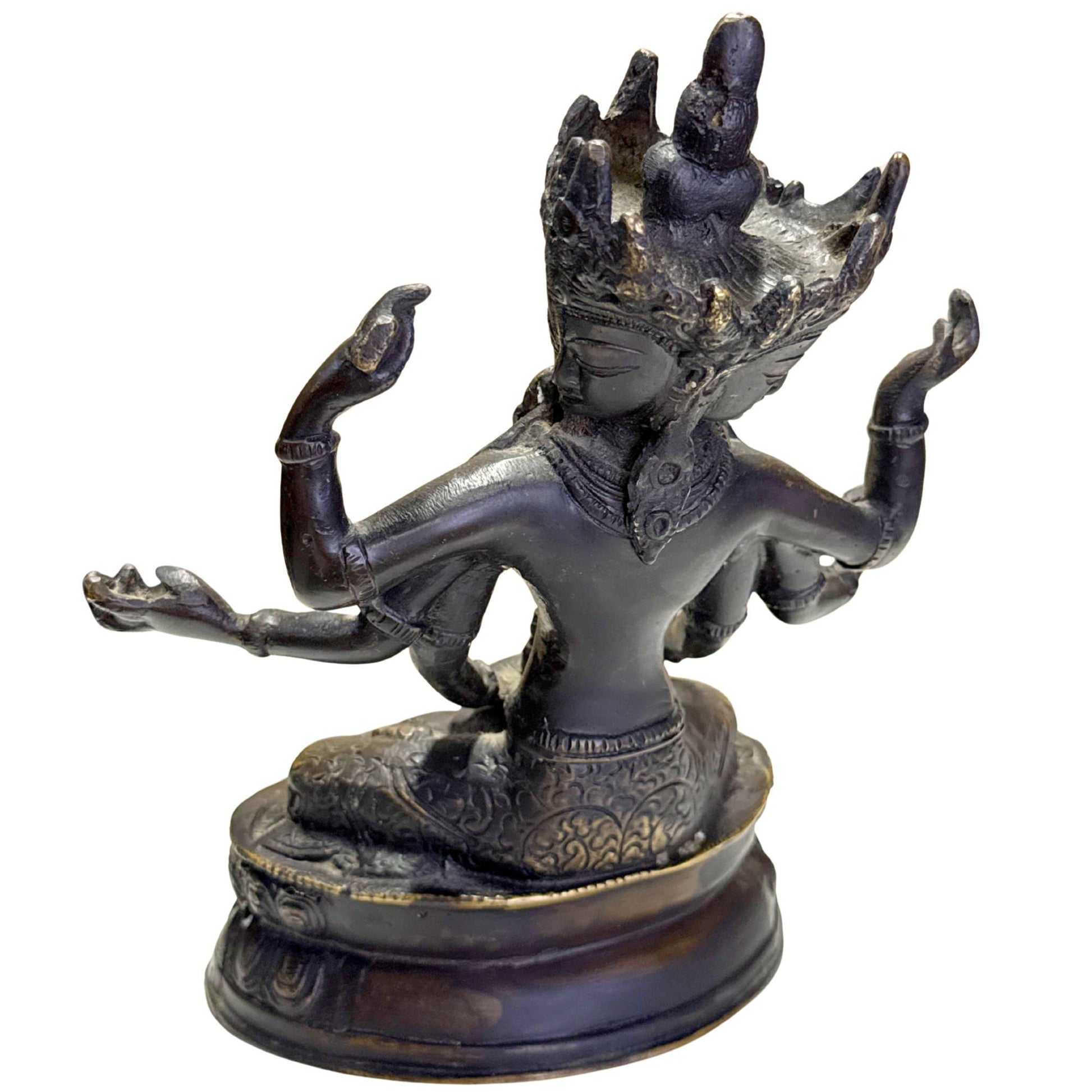 Himalaya Ushnishavijaya bronze statue with spiritual significance for protection and long life