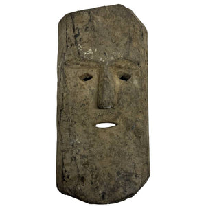 Décoration murale de masque en bois himalayen – Art populaire de style tibétain