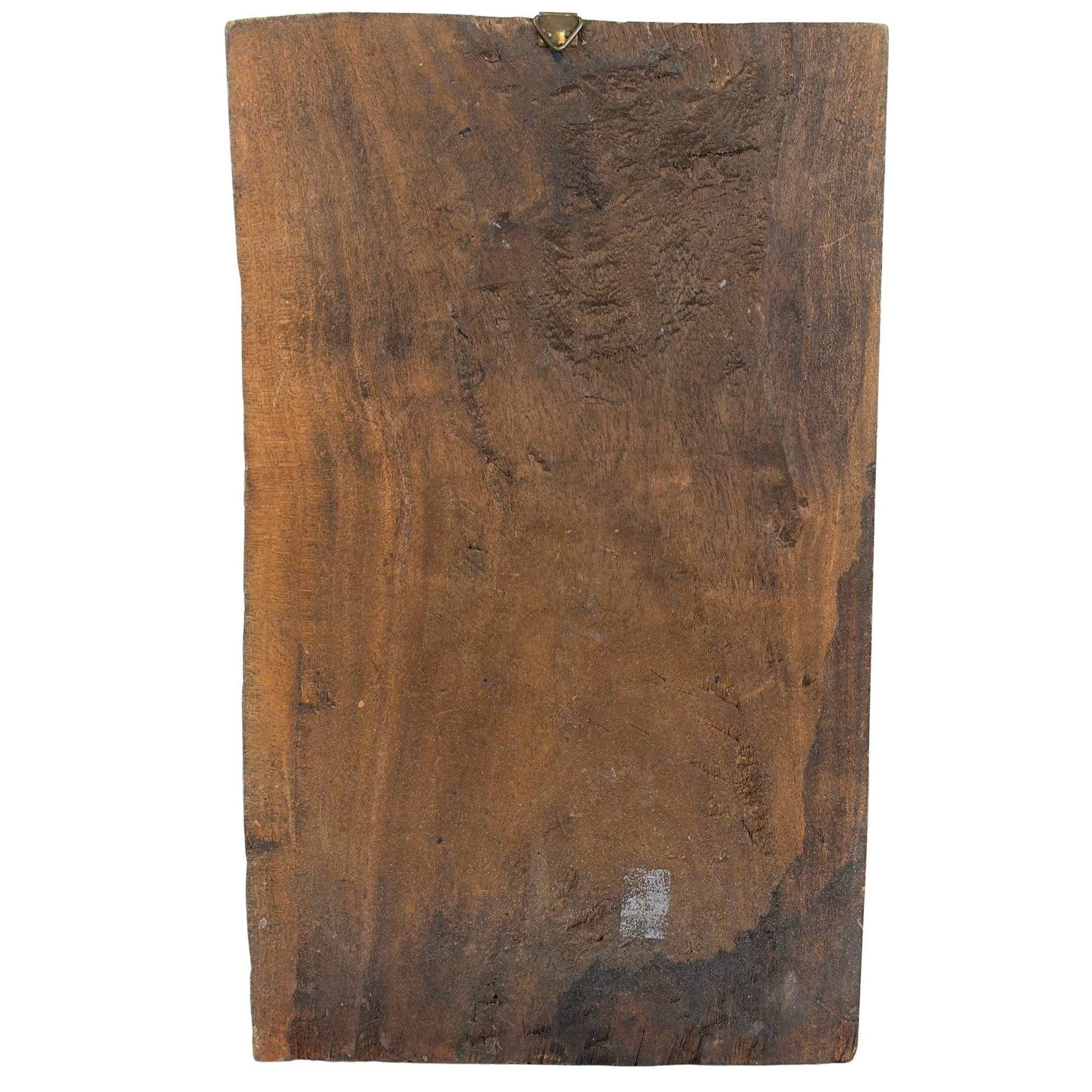 Antique Hindu relief of Ganesha in carved wood