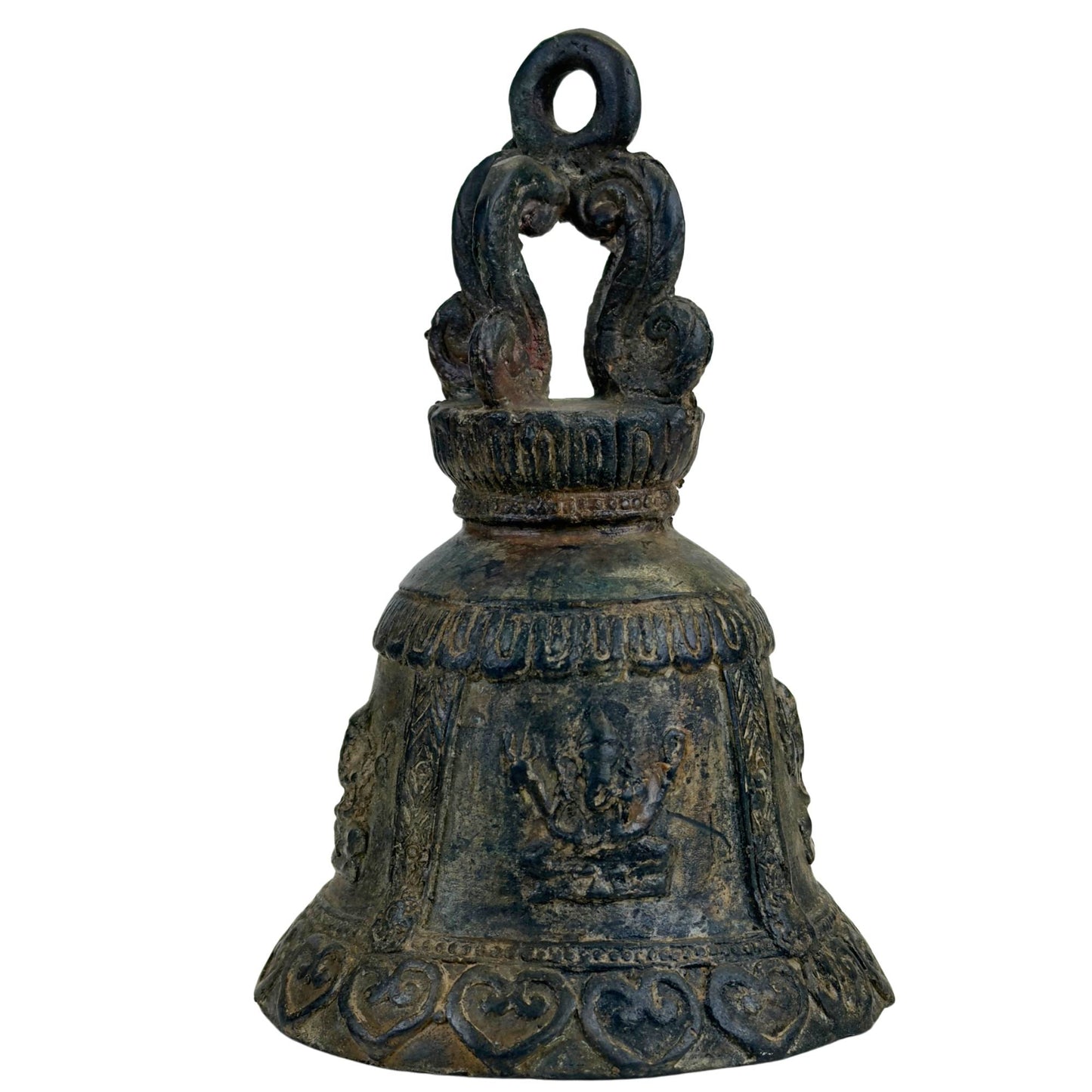 Hindu temple bell of bronze used for rituals and meditation