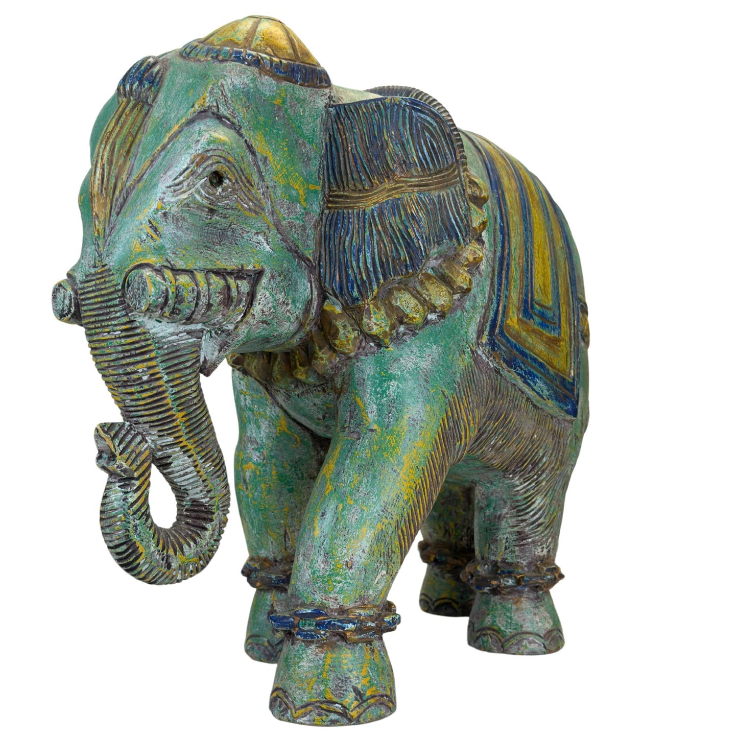 Hand-carved Rajasthan elephant as exclusive interior decoration