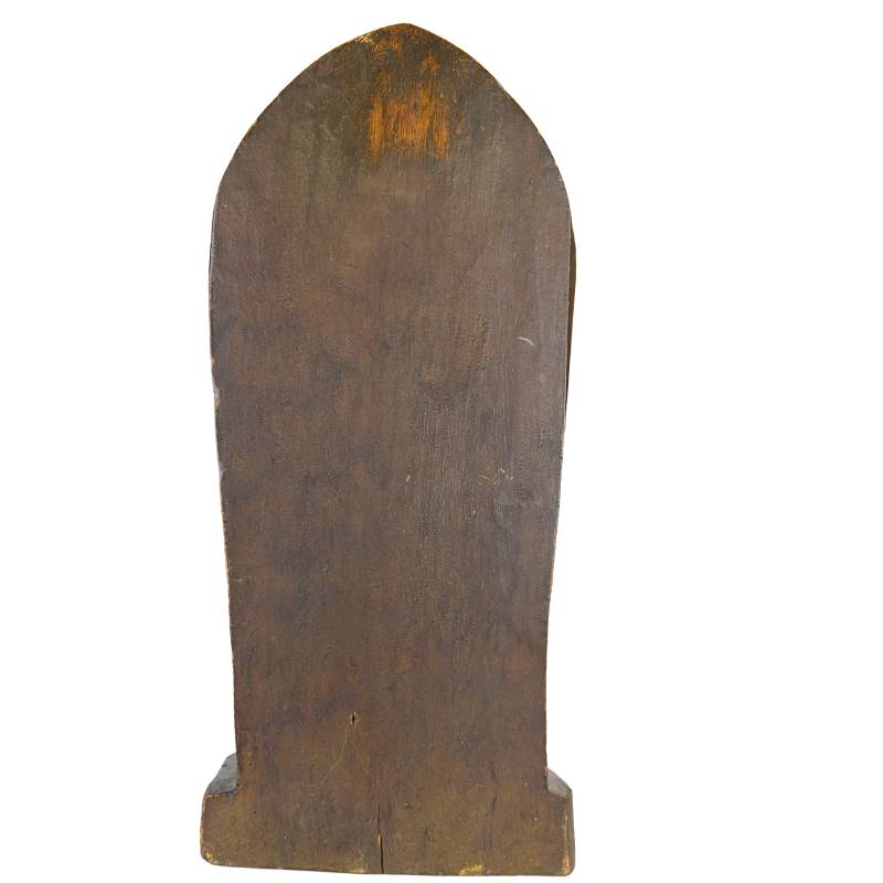 Wooden Sri Devi statue from Southeast Asia, religious object