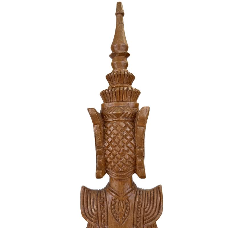 Antique wooden Thepanom statue, Thailand decorative object