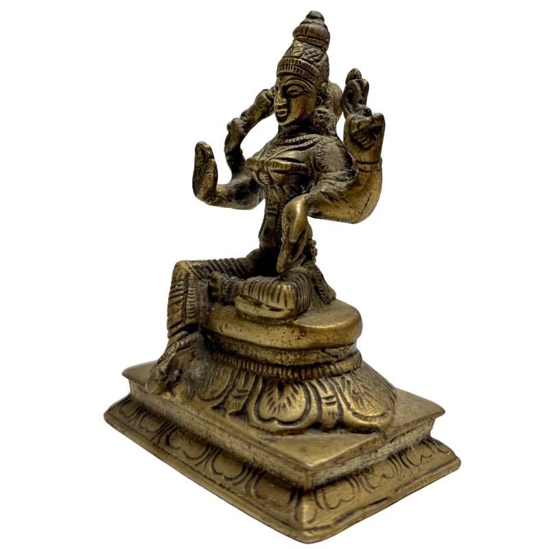 Indian bronze statue of the Hindu goddess Lakshmi
