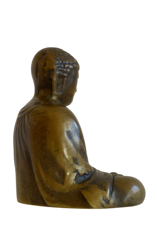 Rare Japanese Buddha statue, 16th-17th century, solid bronze
