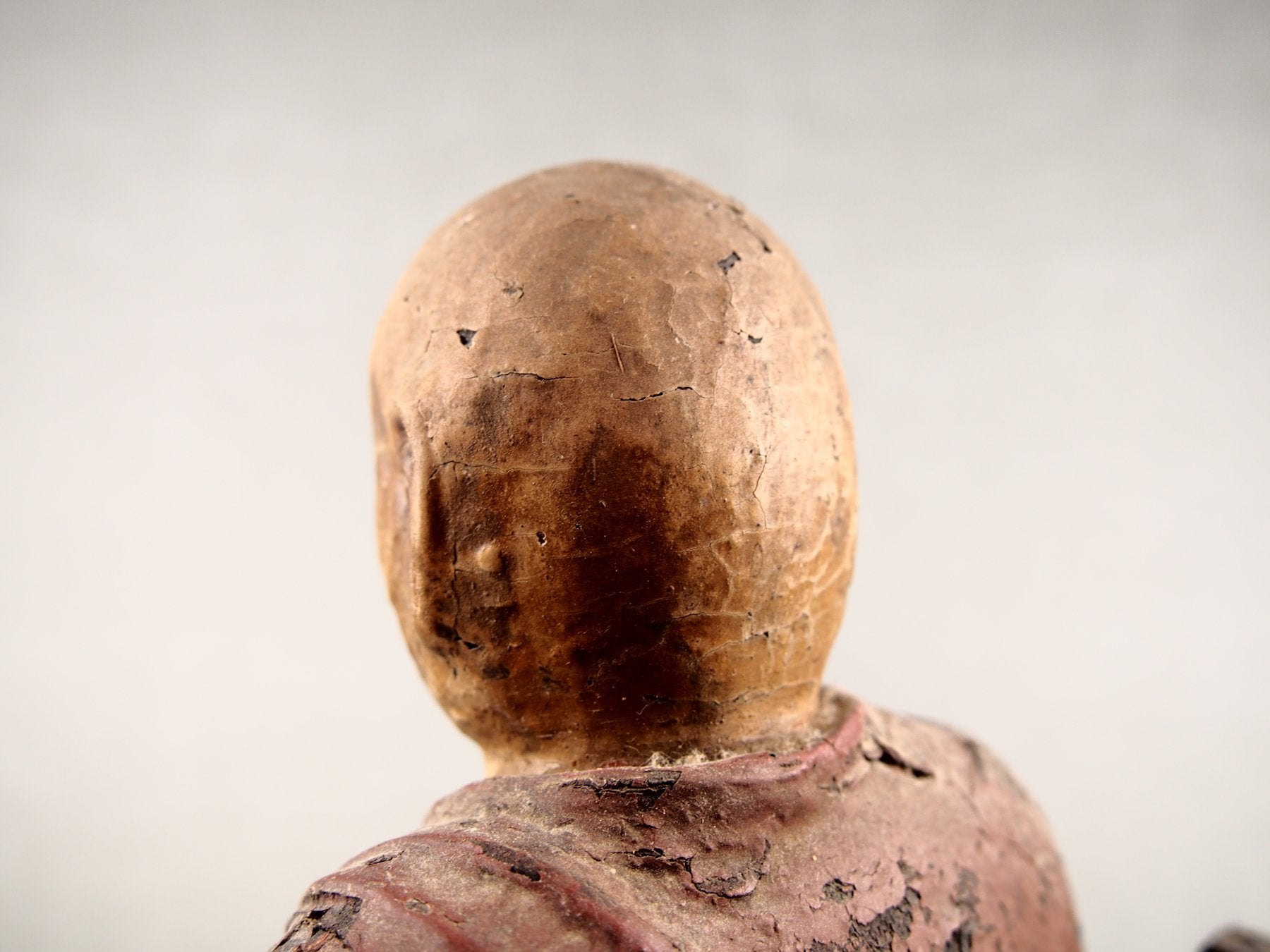 Japanese Buddhist wooden statue from temple tradition
