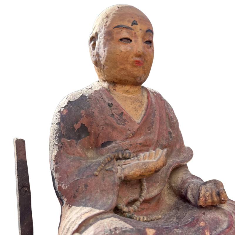 Antique sculpture from a Japanese temple

