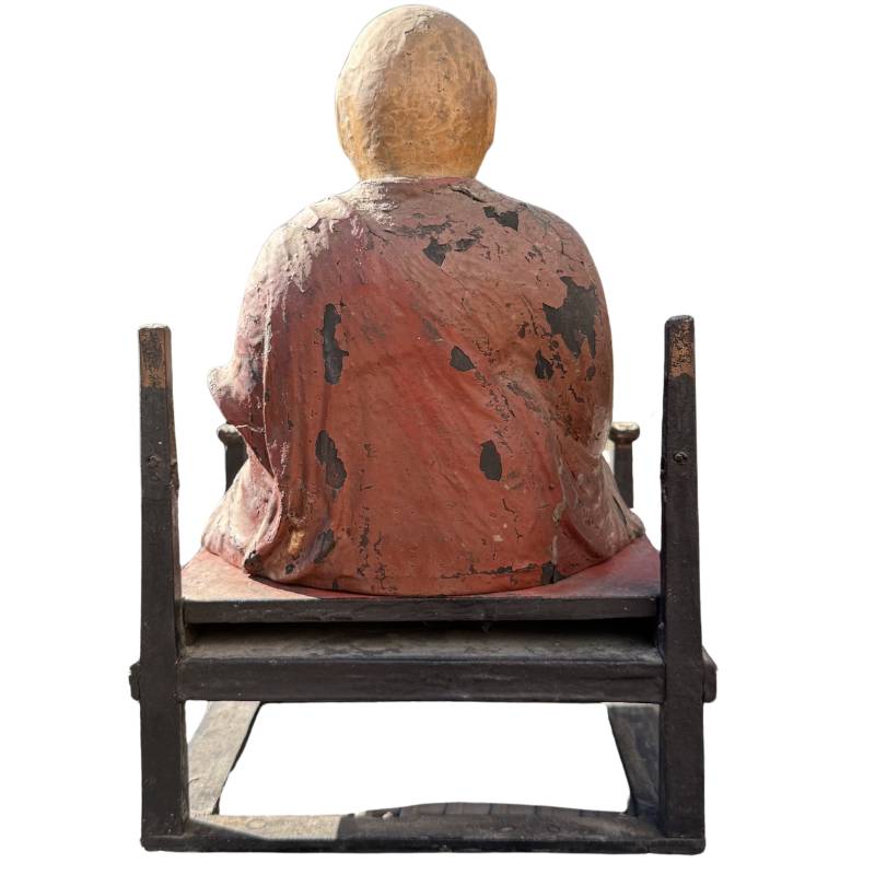 Monk statue from Japanese Buddhist tradition
