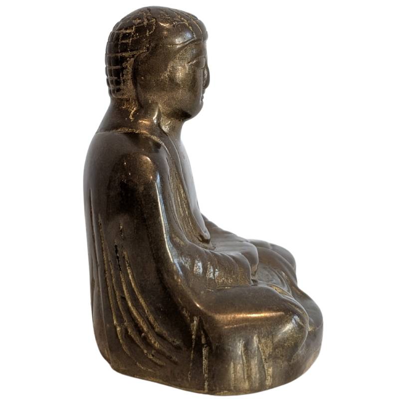 Japanese Buddha of bronze seated in Dhyana Mudra, Japan
