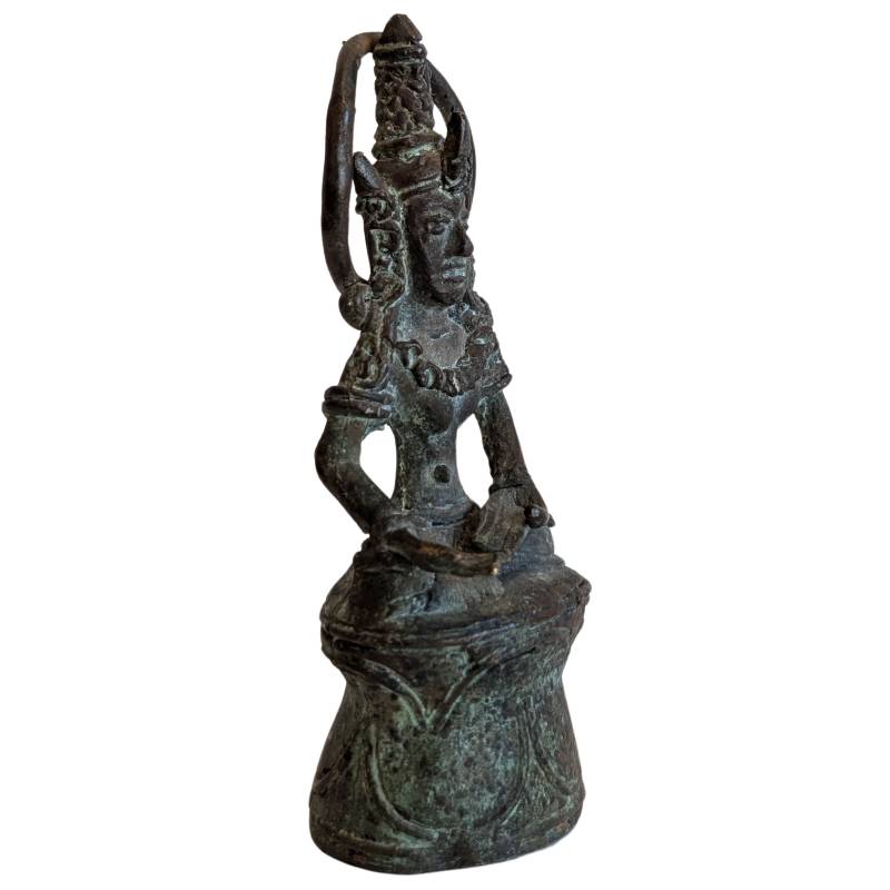 Buddhist Khmer statue of Lokeshvara in a standing pose