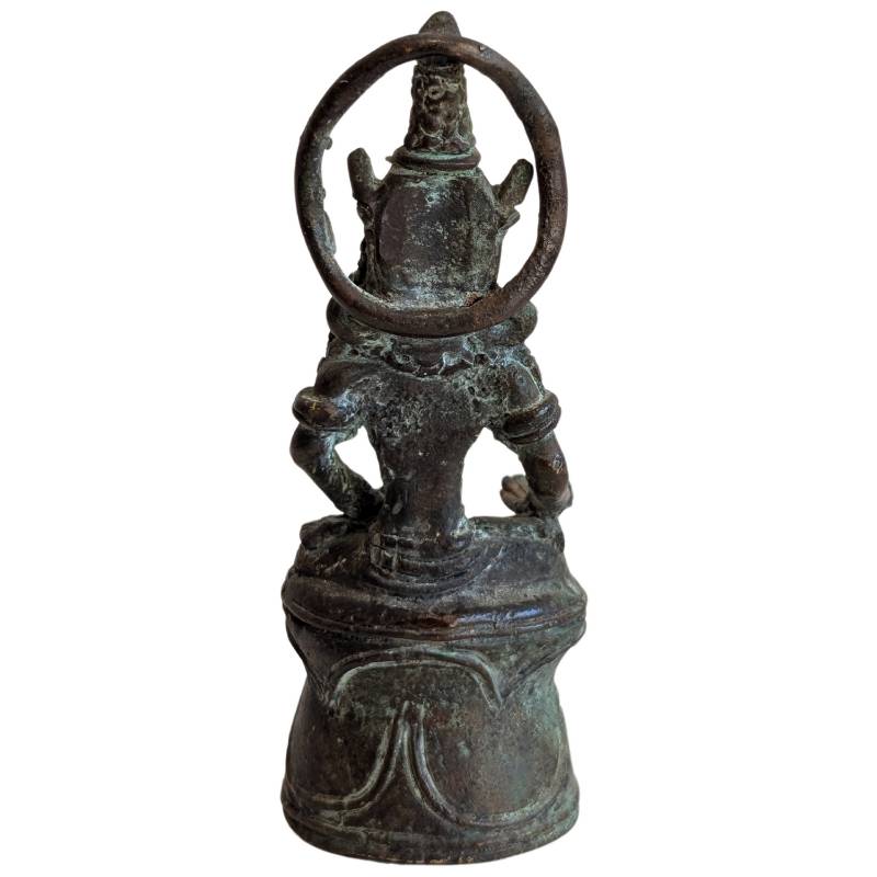 Standing bronze Khmer statue of Lokeshvara