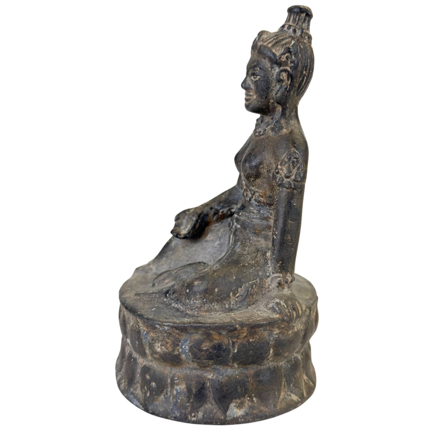 lotus base bronze statue Khmer style Buddhist art