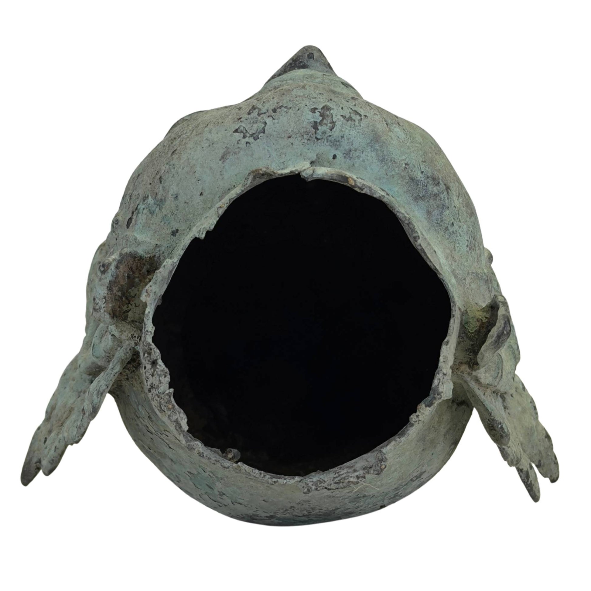 Bronze crown head of Vishnu from Javanese temple art