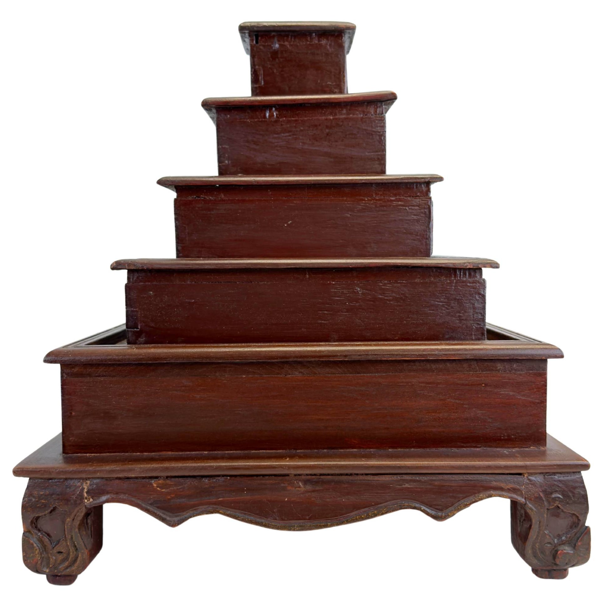 Kusuri Tansu apothecary cabinet with traditional compartments