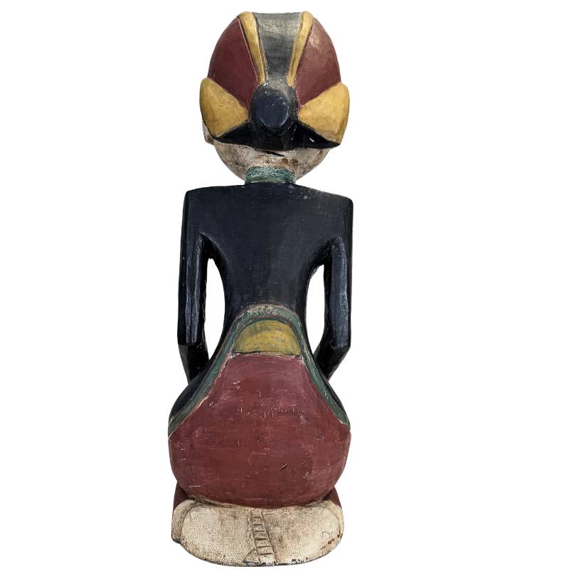Monumental Javanese wedding statues with a height of 51 cm.