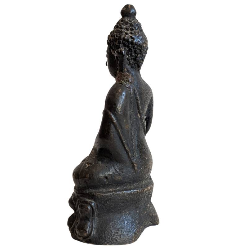 Mahayana devotional travel figure in bronze