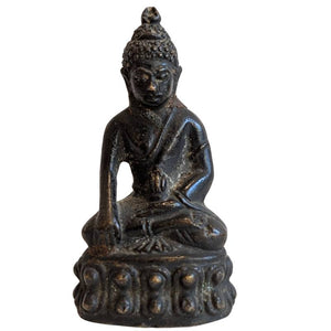 Statue de voyage Mahayana avec Kalasha – Bronze doré ancien (résiduel) – Lot 148