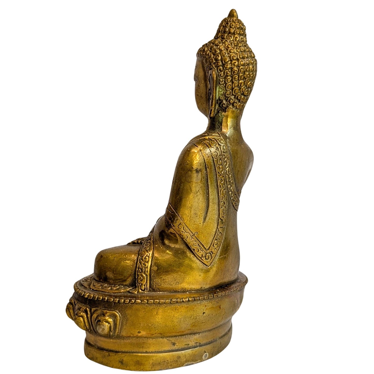 Bronze Medicine Buddha with warm patina Buddhist collector's item