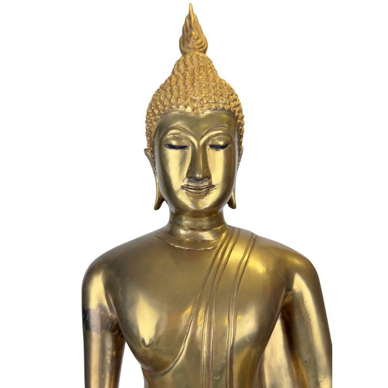 Monumental Thai altar statue with a powerful spiritual presence.
