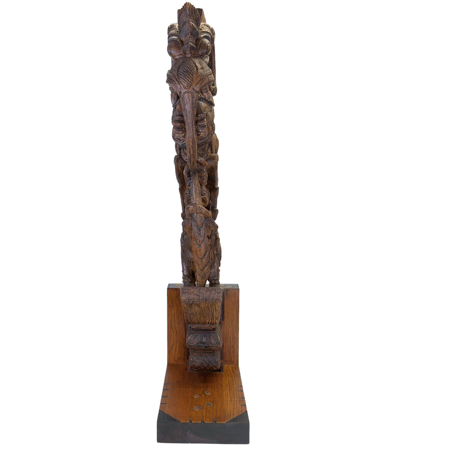 Monumental Yali temple bracket from South India, 19th century