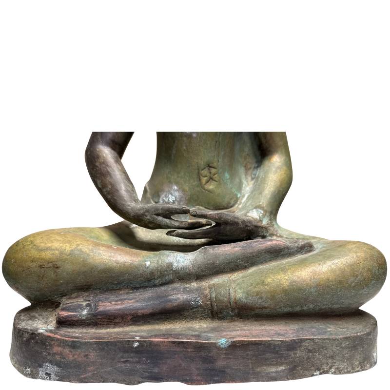 Museum-worthy Chinese bronze Buddha statue from the early Ming period