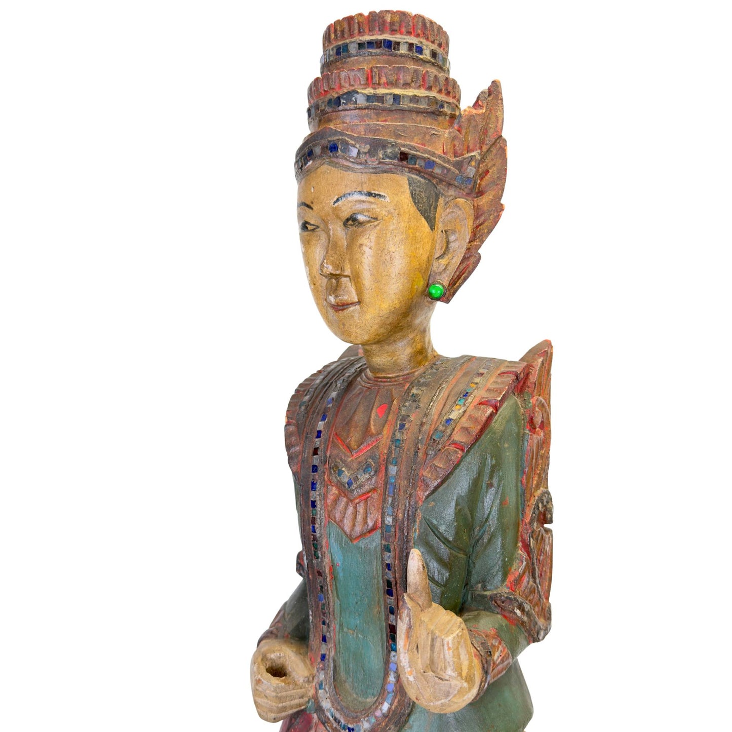 Temple figure from Myanmar as a spiritual protector of home and space