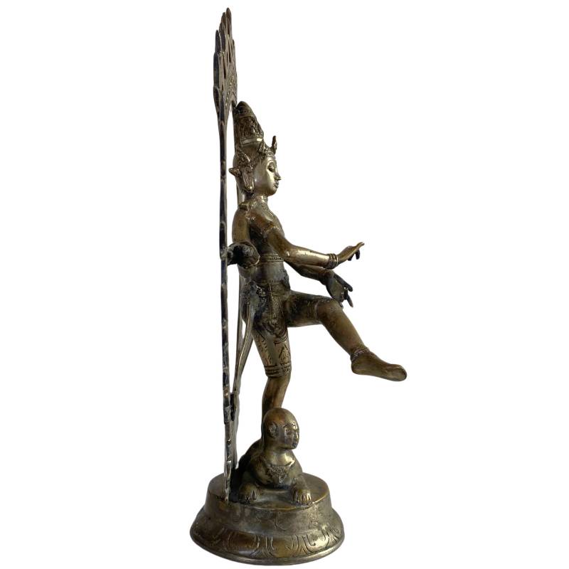 Solid bronze Nataraja statue (1.8 kg) from the Western Himalayas.