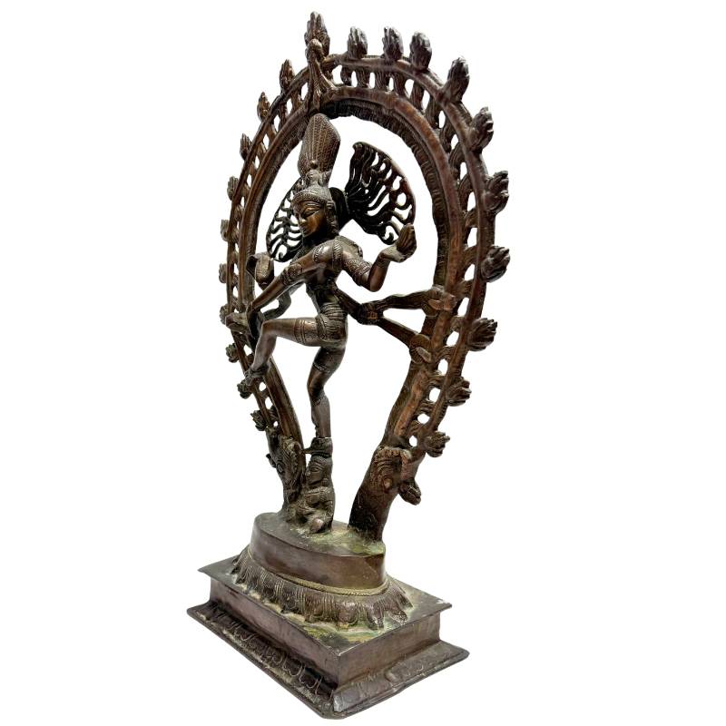 Nataraja bronze statue Shiva India cosmic dance traditional art object