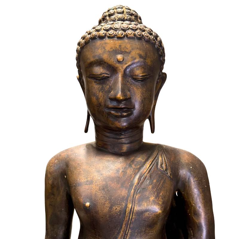 Rich, naturally formed patina on a monumental Javanese collector's item.